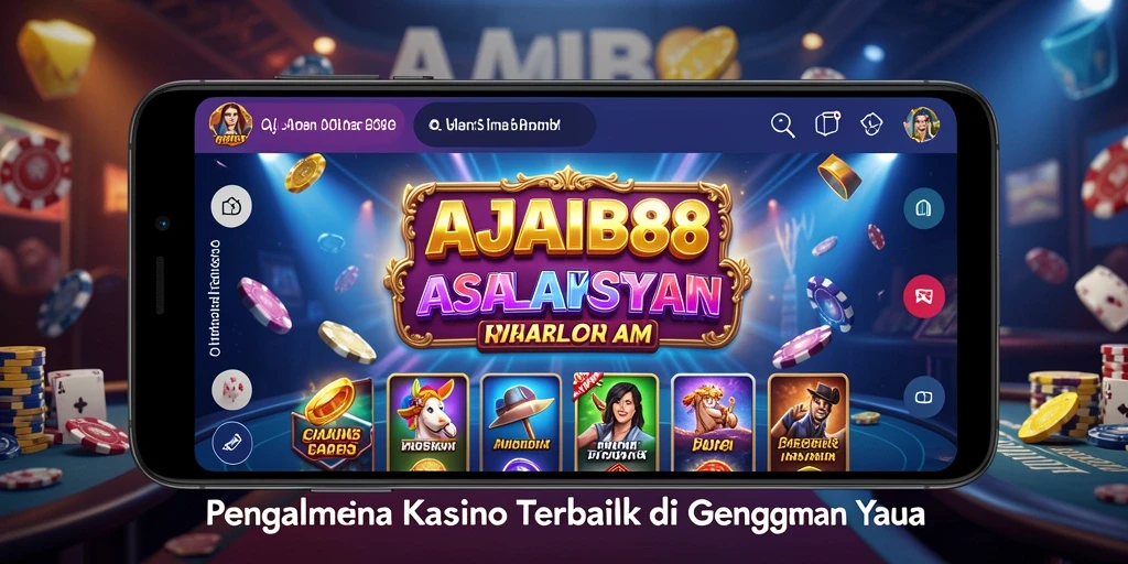 Gameplay menarik AJAIB88 dengan suasana kasino yang mendebarkan.