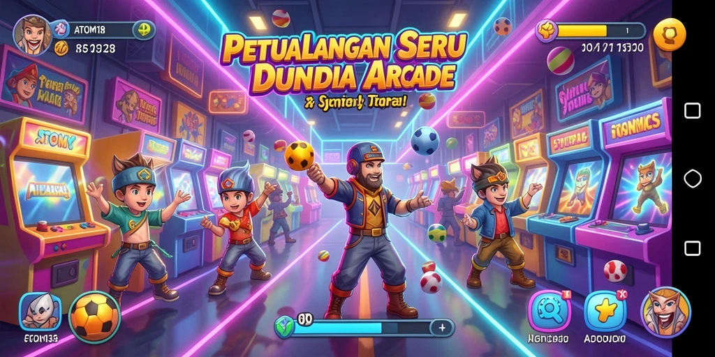 Screenshot gameplay ATOM138 yang menampilkan aksi seru dan grafis menawan.