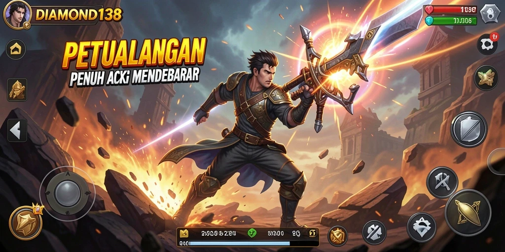 Tangkapan layar gameplay menegangkan dari DIAMOND138.