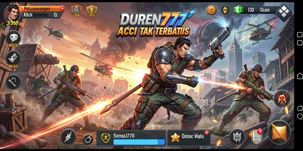 Tangkapan layar gameplay DUREN777 dengan aksi mendebarkan.