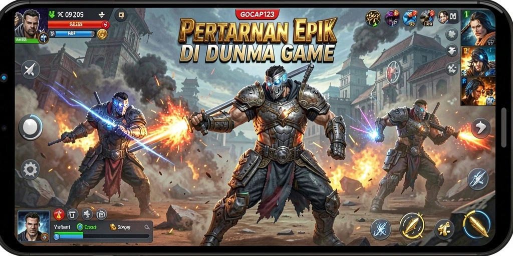 Gameplay seru GOCAP123 dengan karakter bertarung.
