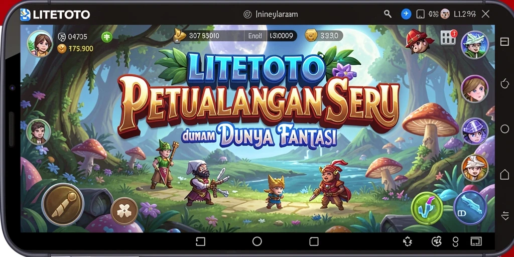 Menampilkan gameplay LITETOTO yang penuh petualangan di dunia fantastis.