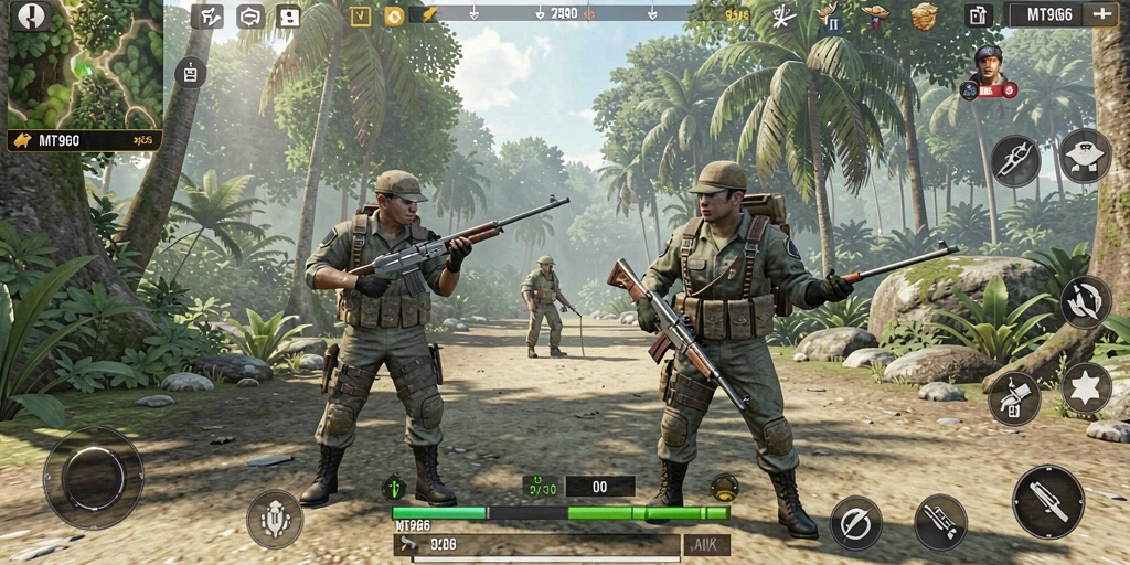 Tampilan gameplay MT966 yang realistis dalam simulasi kehidupan.