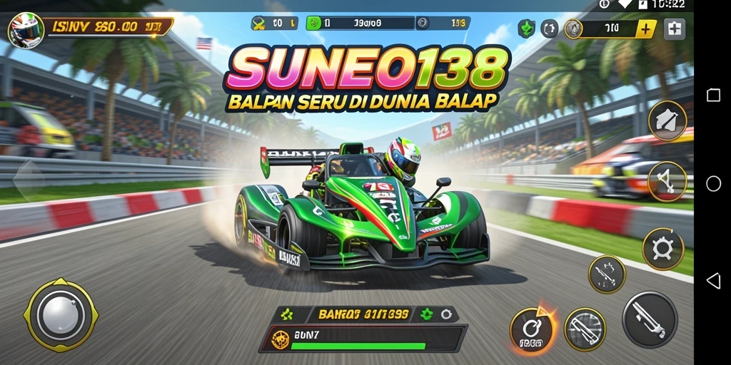 Tampilan gameplay seru dalam SUNEO138 yang penuh kecepatan dan adrenalin.